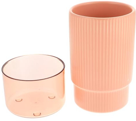 Cabilock en Céramique Panier Porte-Ustensile De Cuisine Organisateur De Brosse De Maquillage Fourchettes À Couverts Bureau Ferme Porte-Ustensiles Porte-Couverts De Cuisine Rose