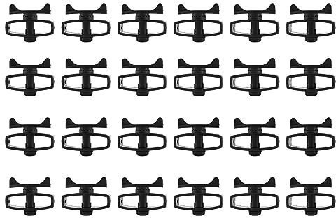 Hopbucan Lot de 24 tendeurs de de clôture électronique en plastique pour bétail, de clôture, tendeur de bande portable pour accessoires agricoles