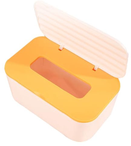 Rechteckige Taschentuchbox Hülle aus Kunststoff, Weiß, Elegant