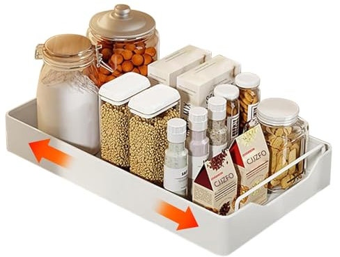 Ausziehbarer Schrank Organizer, Slide Out Drawer Pull Out Cabinet Organizer Kitchen, Schrank Ausziehbare Schublade Küche (43* 25*7cm)