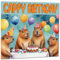 Capybara Geburtstagskarte – Cappy Birthday – Lustige Capybaras 145 x 145 mm