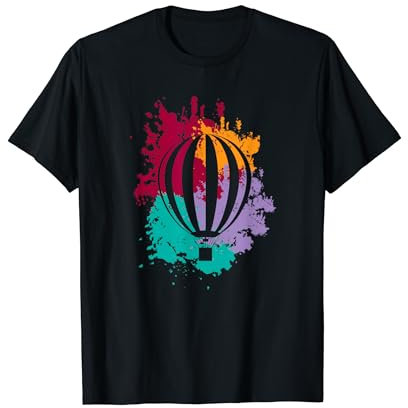 Heißluftballon Ballone Ballonfahren Fliegen Am Horizont T-Shirt