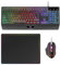 Mars Gaming MCP124, Combo Gaming 3en1, Clavier Ergonomique H-Mech LED RVB, Souris RVB 3200DPI HUANO Switchs, Tapis de Souris Nanotextile 360x260mm, Compatibilité Multiplateforme, Française, Noir