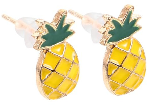 Yardenfun Frucht Ohrstecker Damen Harz Kunststoff Langlebig Verspieltes Design Modische Ohrhänger Für Frauen Alltag Sommer Schmuck