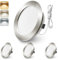 ALUSSO LIGHTING LED Einbaustrahler 12V, 3000K 4000K 6000K LED Spot 12V, 4W 270LM Einbauspots LED 55-58mm für Wohnmobil Spiegelschrank Wohnwagen Van Kleiderschrank, Nickel 3er Set