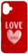 Hülle für iPhone 16 Plus Love XOXO Herz Valentinstag Handyhüllen Valentinstag