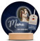 Amari ® Personalisierte Nachtlampe Bogen mit Foto, Individuelle Nachttischlampe, Niedliches Nachtlicht für Erwachsene & Kinder, Personalisierte Geschenke (Herz)