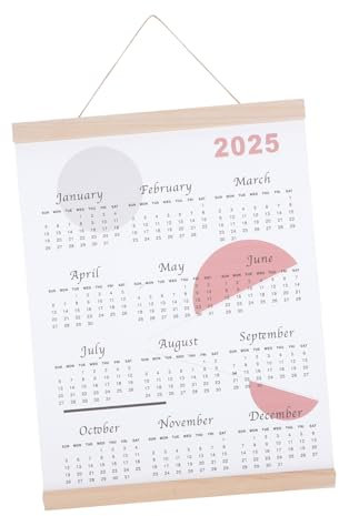 HAPINARY Stoff Wandkalender 2025 Monatlicher Planer Hängekalender Tagesübersicht Home-office Langlebig Leicht Zu Reinigen Kreativdesign