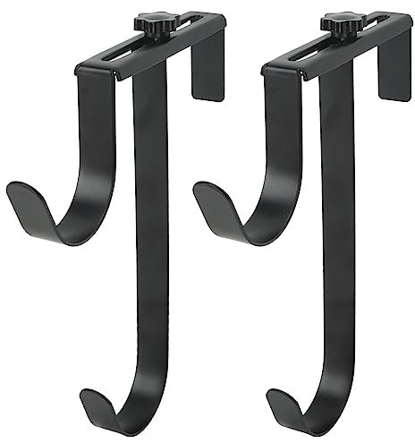 Masyrt 2pcs Pool Stangenbügel, Poolhaken für Stangen, Verstellbare Metall -Eisen -Pool -Stangenhaken -Haken -Poolzubehör für Poolstangen Pool Zaun Wand