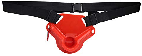 equlup Angel Bauch gürtel Unterstützung, Angel gürtel Tragbarer Sea Rod Bauch gürtel Verstellbare Stangen unterstützung Zubehör Gürtel Angel Werkzeuge für Boots Fische (Rot (1,0 mm Dicke))