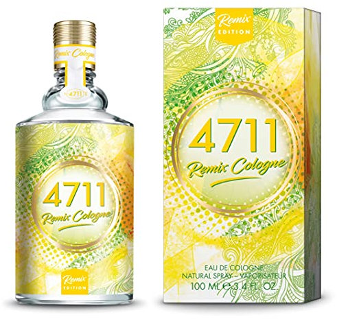 4711® Remix Cologne Zitrone - Urban Summer I Eau de Cologne - fruchtig - spritzig - wild - die lebendige Frische der Zitrone sommerlich neu ge-remixt! I 100ml Natural Spray Vaporisateur