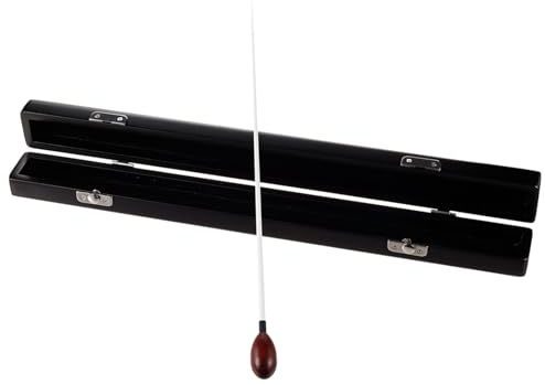Bacchette per direttore musicale con manico in legno bastone per sinfonie leader direttore corale accessorio strumento musicale manico in legno rosso conduttore per band da concerto