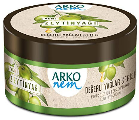 Arko Nem Creme, Olivenöl Creme für Körper - Gesicht und Hände, 250 ml Dose