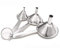 Entonnoir En Acier Inoxydable, 3 Pièces Mini Entonnoir Acier, Acier Inoxydable Ensemble d'entonnoir à Cuisine Avec Poignée Et Filtre Détachable pour Le Transfert de Liquide (Argent)