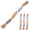 3 Docken Stickgarn je ca. 8m / Sticktwist 100% Baumwolle Stickerei verschiedene Farbwahl, Farbe :7322 sandgrau