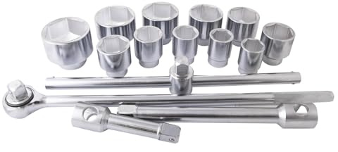 Composition cliquet+douilles 6 pans 1 36-80mm (15 pcs) - OM 2354BL - CLAS Equipements