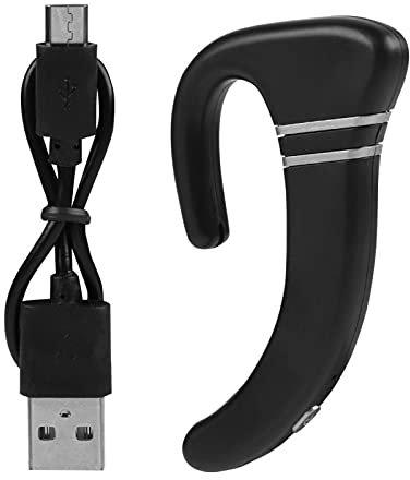 Bluetooth Headset, Mini Wireless Bone Conduction Bluetooth V 4.1 Ear Hook Headset Stereo Earphone