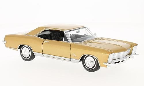 Welly Nex-Models 24072 kompatibel mit Buick Riviera Grand Sport, Gold, 1965, 1:24, Fertigmodell