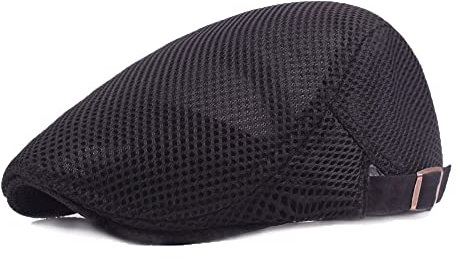 YAMEE Sonnenhut Barett Herren Sommer atmungsaktive Mesh, Schiebermütze Damen,Unisex Beret Schirmmütze Flatcap Sportmütze Gatsby Newsboy Cap, Barette Cap, Größe 56cm-60cm