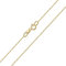 Amberta Allure Damen Halskette aus 9K Gold: 0.95 mm Rolokette - 45 cm
