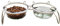 Elevated Pet Bowls for Cats and Small Dogs, 12° Tilted Raised Bowls, Feeding Dishes for Food and Water, Thicken Solid Glass Stand Feeder Set for Cats and Puppy