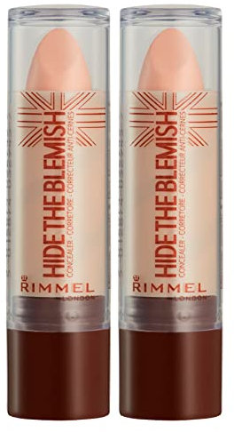 2x Rimmel London Hide The Blemish Concealer Stick 004 Natural Beige - 2 Concealer