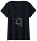Damen Aerial Yoga Outfit, Aerial Hoop Workout Kleidung T-Shirt mit V-Ausschnitt