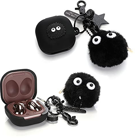 Samsung Galaxy Buds Case - Silicone Cover Accessories for Galaxy Buds Earbuds - Doll Keychain