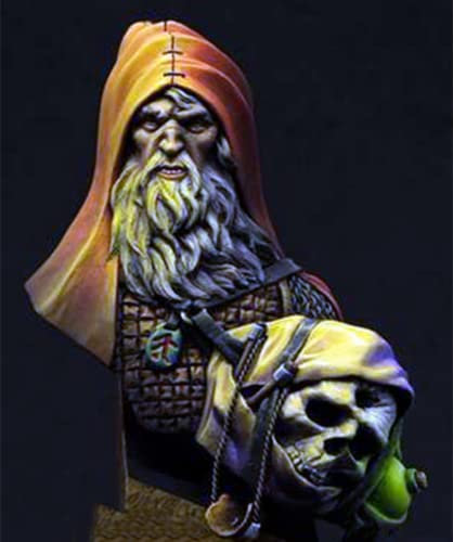 【1/12】 Resin Figur Büste Modell Bausatz, antike europäische Krieger Harz Modell Bausatz Büste (unmontiert und unbemalt) //TX7o-9