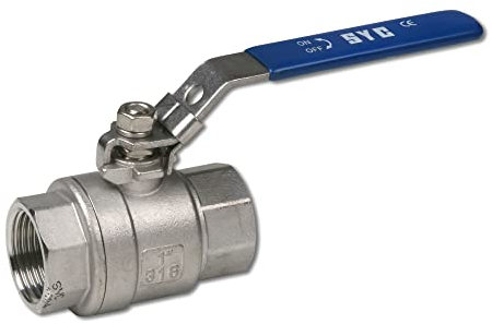 Vanne inox 2 pièces 1/4 tour Femelle Femelle 1