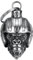 MOCY BELL - Clochette Moto Monkey Biker Porte-Bonheur MOCY BELL Acier Inoxydable Argent