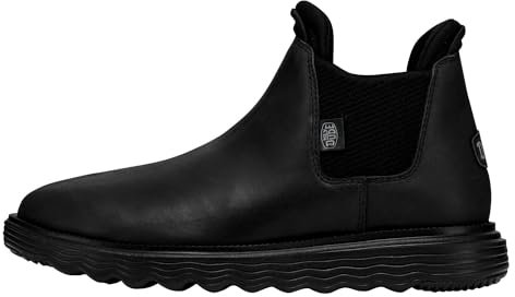 Hey Dude Branson Boot Craft Leather Urbane Schuhe DonnaSchwarz Schwarz