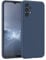 EAZY CASE - Silikonhülle für Samsung Galaxy A13 (4G) Hülle Silikon Case Blau weich stoßfeste Handyhülle Galaxy A13 (4G) Schutzhülle mit Kameraschutz Dünn Premium Schutz Cover Bumper in Dunkelblau