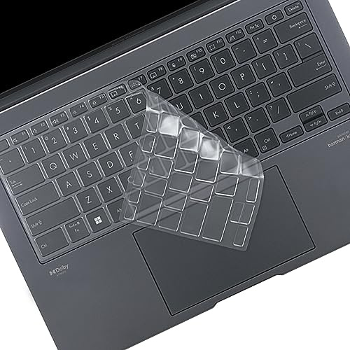 ASUS ZenBook Keyboard Cover Skin for 14 OLED UX3405, Flip 14 UP3404, 14X UX3404, Pro UX6404, UM3406 14-inch Laptop - TPU US Keyboard Cover