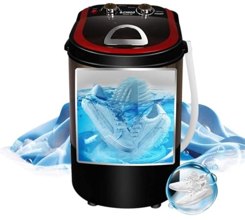 MGHRUE Mini Machine À Laver Les Chaussures Automatique, 3 Kg, 360°, Essoreuse Intelligente Et Paresseuse, 240W