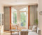Daesar Gardinen Wohnzimmer Khaki Orange, Vorhänge Blickdicht mit Haken 2er Set Leinenoptik Modern Zweifarbig 86x138CM Schiebevorhänge Verdunklungsvorhänge Kinderzimmer Schlafzimmer