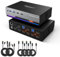 TESmart Conmutador KVM HDMI 3 monitores 2 computadoras, 4K @60HZ USB 3.0 triple monitor KVM Switch compatible con red Gigabit, emuladores EDID, auriculares, interruptor de tecla rápida, interruptor de