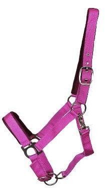 OR S-LINE Halfter Soft-Basic weich unterlegtes Weidenhalfter für Pferde verstellbar, Cob, Pony verfügbar (Pink, Shetty)