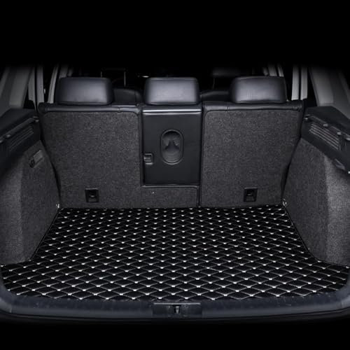 HRDSFRC Coche Alfombrillas Maletero para Renault Captur II 2019 2020 2021 2022 2023 2024+, Impermeable AntiarañAzo Mpermeable Duraderas Protector Maletero Coche Alfombra Accesorios,D Black Beige