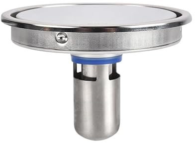 HESHUYAN Bodenablauf 1PC Runde Bodenabläufe 304 Edelstahl 15cm Fliesen Einsatz Unsichtbare Badezimmer Dusche Abfall Ablassen Sieb Bodenablauf Edelstahl(15cmB)