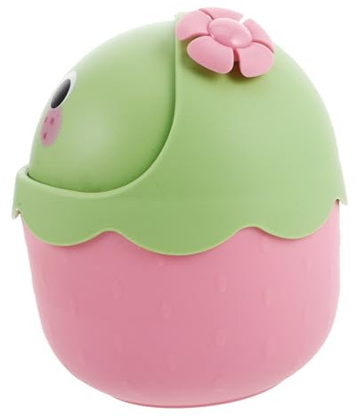 JOINPAYA Cubo De Basura De Fresa Papelera De Escritorio Pequeña Diseño Bonito Para Oficina y Cocina