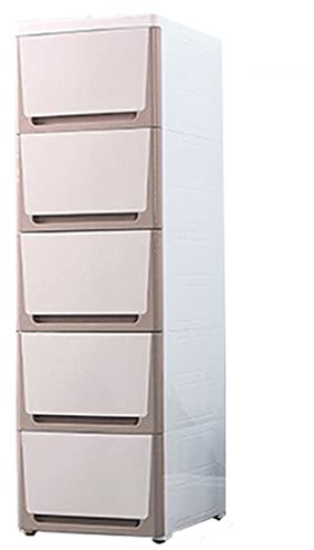 Große Kapazität Kunststoff Spind Kleiderschrank für Kinderzimmer mit Schublade Ideal für Wohnzimmer und Schlafzimmer Organisation Braun 6 Schichten