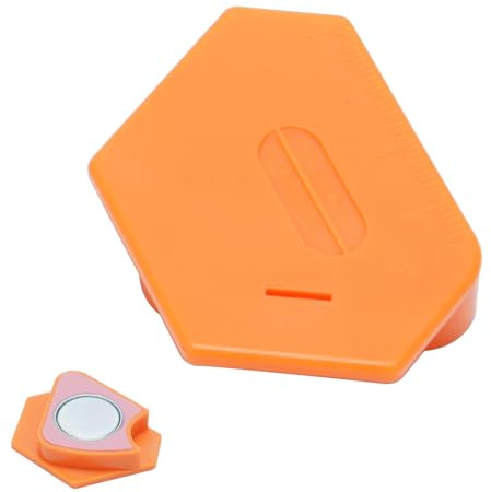 Globooluek Magnetische Nahtführung für Nähmaschine Polygonales Magnetisches Gadget Werkzeug mit Skala Multifunktionale Anti-Curl Magnetkantenführung Nähmaschinenzubehör für Heimwerkerarbeiten