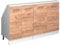 Vicco Dachschrägenschrank Rion, Weiß/Goldkraft Eiche, 2er Set