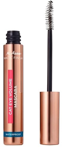 M. Asam Magic Finish Cat Eye Volume Mascara Waterproof (10ml) | Volumen-Mascara mit geschwungener Bürste, Definition & Länge, tiefschwarze Textur, für den perfekten Cat-Eye-Look