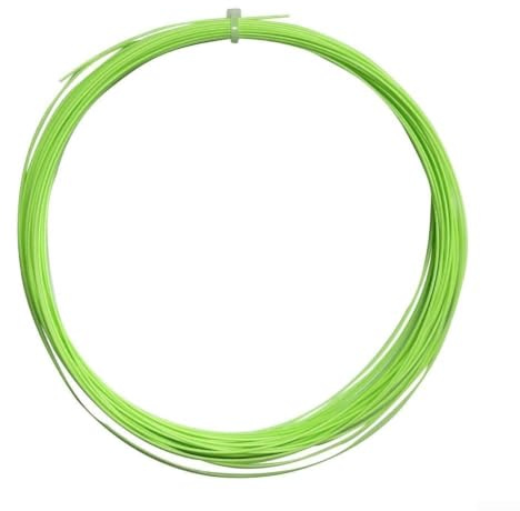 Cuerda de bádminton de nailon, línea de alambre, resistente a la abrasión, paquete individual para principiantes, control suave (verde)