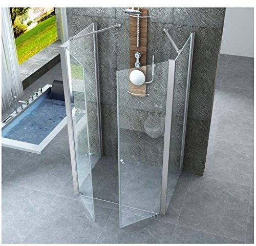 Bagno Italia Box doccia 6mm due ante fisse da 70 cm e doppia porta saloon da 70 cm I