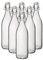 Simpa® 1L CLEAR Traditional Vintage Style Glass Bottles 1 Litre Swing Top Bottles - Ideal for Domestic or Commercial Use - Fill with Water, Wine, Liquor, Oil, Beer, Schnapps or Cordials.