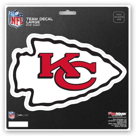 ProMark Kansas City Chiefs Aufkleber die Cut Team, 8 x 8
