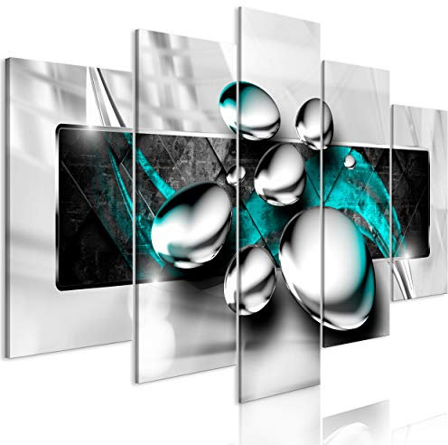 decomonkey Bilder Abstrakt 100x50 cm 5 Teilig Wandbild Groß Leinwandbild XXL Deko Wohnzimmer Schlafzimmer Büro Wanddeko Leinwand Pictures For Wall Poster Wall Painting Abstrakte Modern